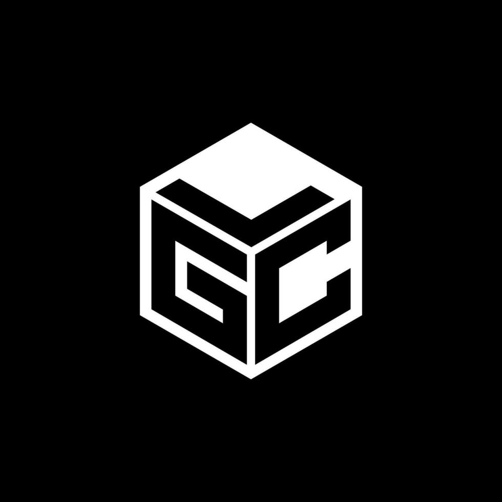 GCL-Brief-Logo-Design in Abbildung. Vektorlogo, Kalligrafie-Designs für Logo, Poster, Einladung usw. vektor