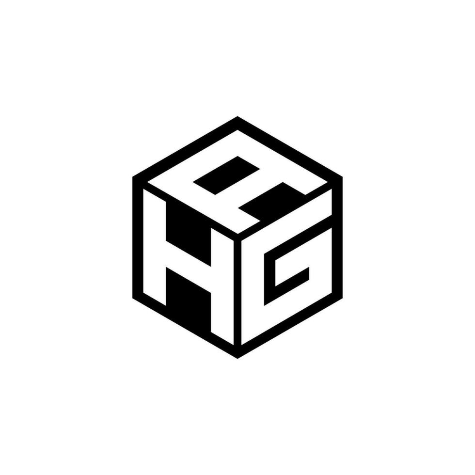 hg Brief Logo Design im Illustration. Vektor Logo, Kalligraphie Designs zum Logo, Poster, Einladung, usw.