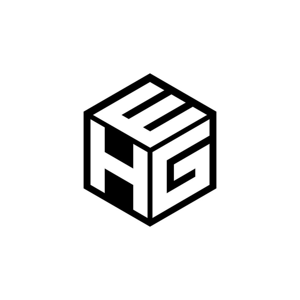 hge brev logotyp design i illustration. vektor logotyp, kalligrafi mönster för logotyp, affisch, inbjudan, etc.