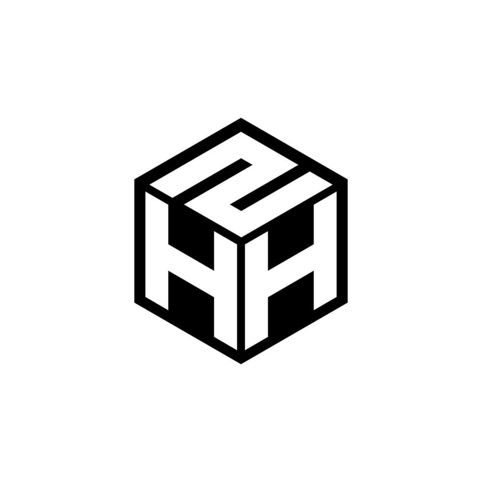 hhz brev logotyp design i illustration. vektor logotyp, kalligrafi mönster för logotyp, affisch, inbjudan, etc.