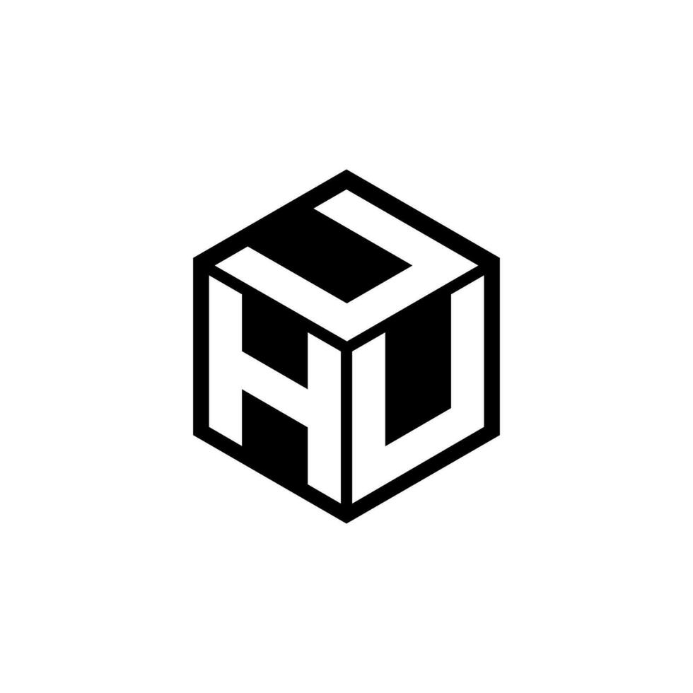 Huhu Brief Logo Design im Illustration. Vektor Logo, Kalligraphie Designs zum Logo, Poster, Einladung, usw.