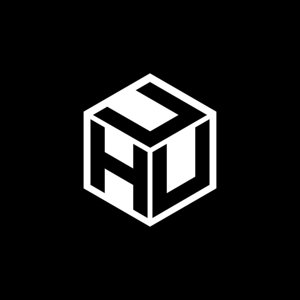 Huhu Brief Logo Design im Illustration. Vektor Logo, Kalligraphie Designs zum Logo, Poster, Einladung, usw.