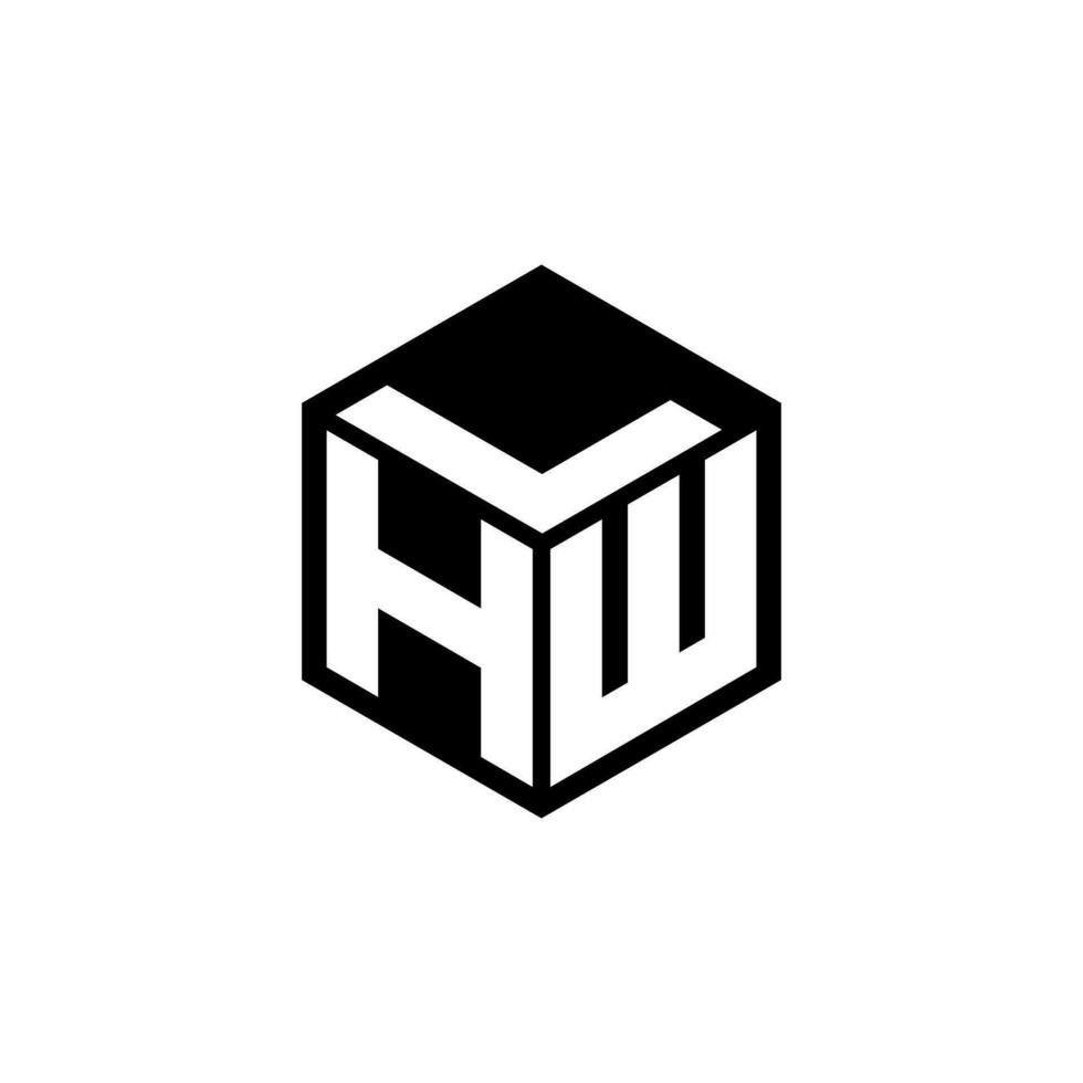 hwl Brief Logo Design im Illustration. Vektor Logo, Kalligraphie Designs zum Logo, Poster, Einladung, usw.