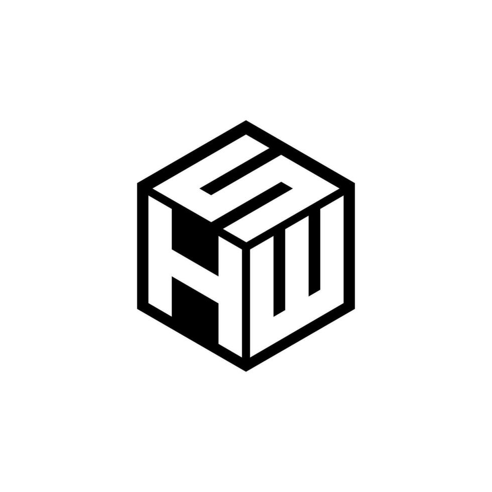hws Brief Logo Design im Illustration. Vektor Logo, Kalligraphie Designs zum Logo, Poster, Einladung, usw.
