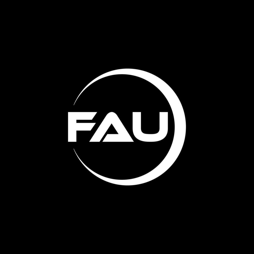 fau brev logotyp design i illustration. vektor logotyp, kalligrafi mönster för logotyp, affisch, inbjudan, etc.