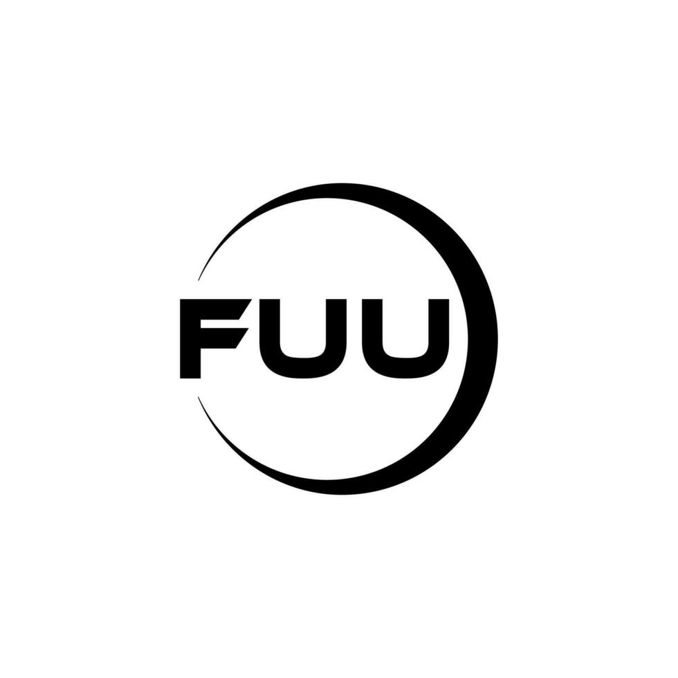 fuu brev logotyp design i illustration. vektor logotyp, kalligrafi mönster för logotyp, affisch, inbjudan, etc.