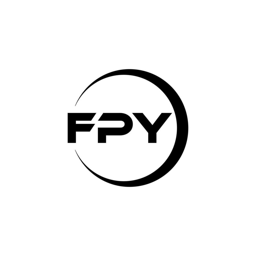 fpy Brief Logo Design im Illustration. Vektor Logo, Kalligraphie Designs zum Logo, Poster, Einladung, usw.