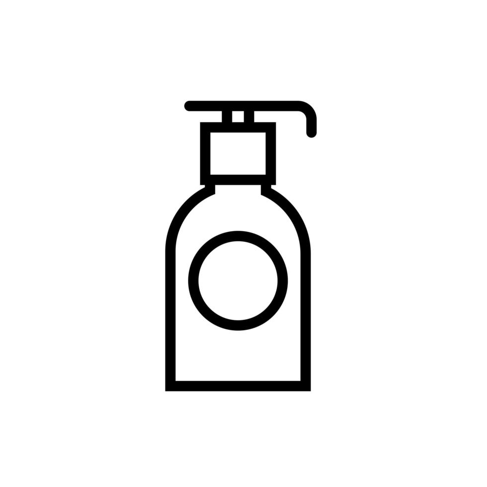 barber shop shampoo produktlinje stil vektor