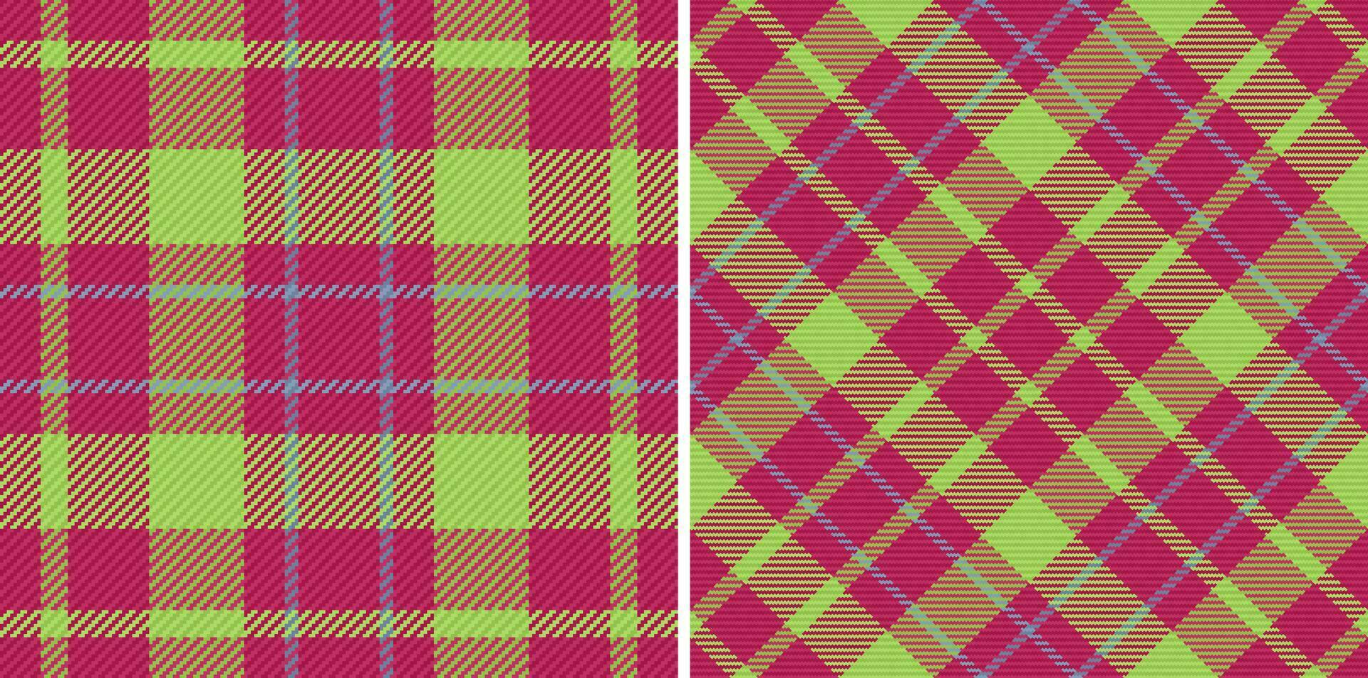 sömlös textur textil- av bakgrund kolla upp tartan med en mönster pläd tyg vektor. vektor