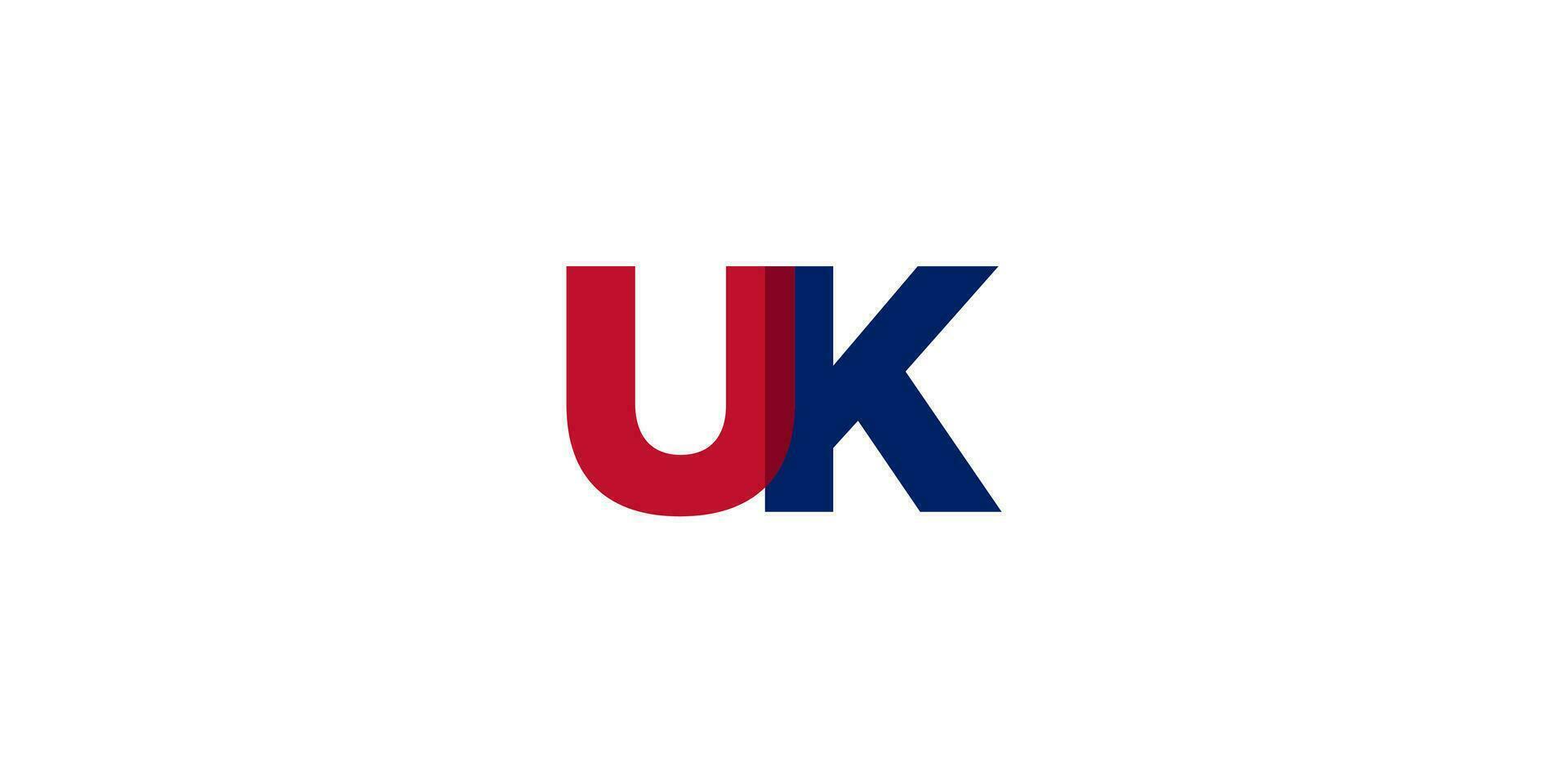 Storbritannien stad i de förenad rike design funktioner en geometrisk stil illustration med djärv typografi i en modern font på vit bakgrund. vektor