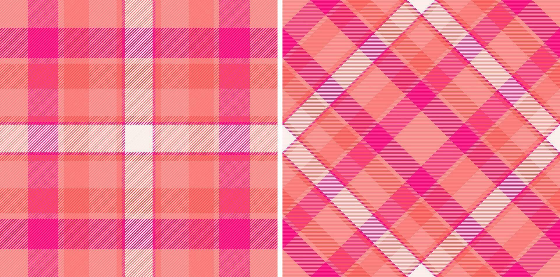 Plaid Stoff prüfen von nahtlos Textur Muster mit ein Tartan Textil- Hintergrund Vektor. vektor