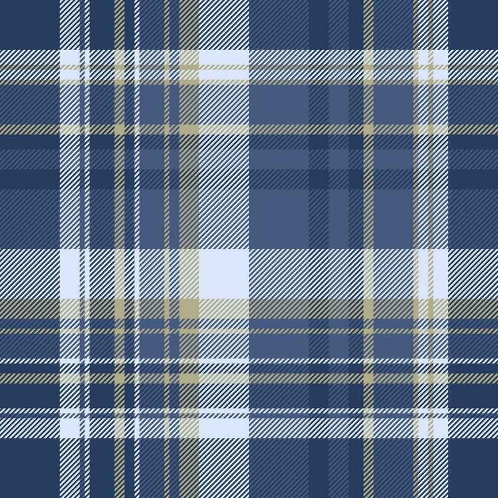 Textur Stoff prüfen von Muster Plaid Textil- mit ein nahtlos Tartan Vektor Hintergrund.