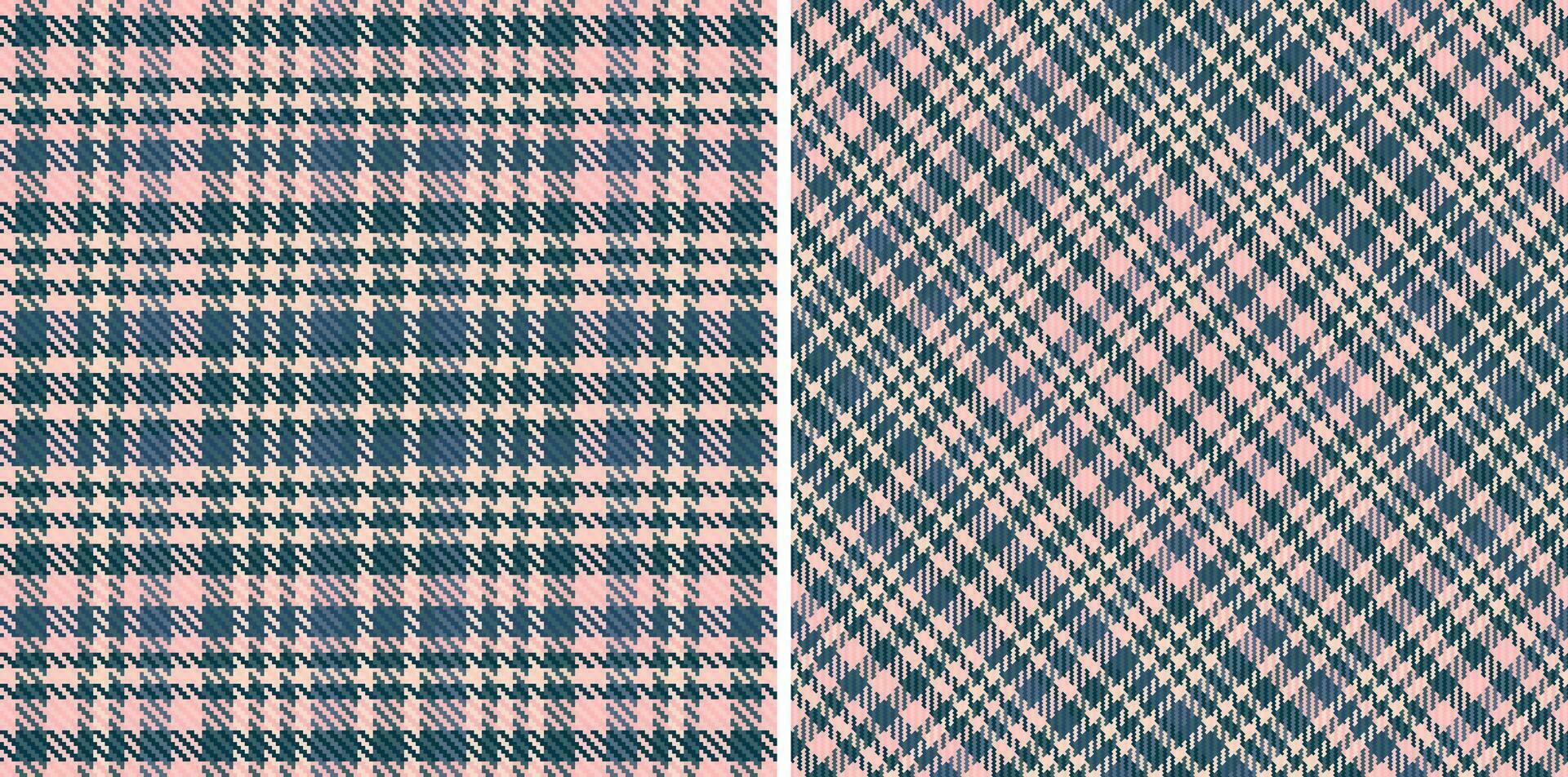 bakgrund vektor textur av tyg kolla upp sömlös med en tartan pläd textil- mönster.