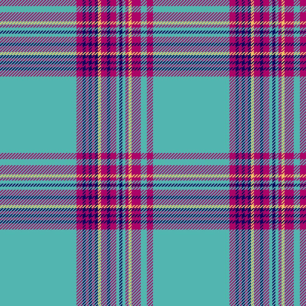 Muster Textur Hintergrund von Stoff Textil- Tartan mit ein prüfen Vektor nahtlos Plaid.