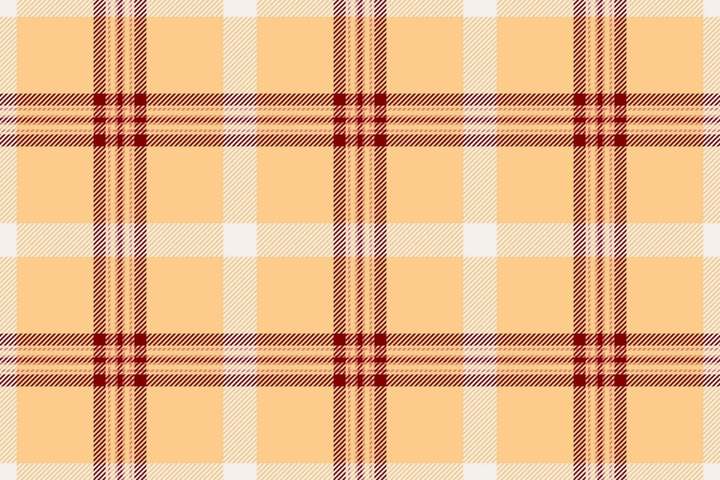 Textur Hintergrund Stoff von nahtlos Plaid prüfen mit ein Vektor Tartan Muster Textil.