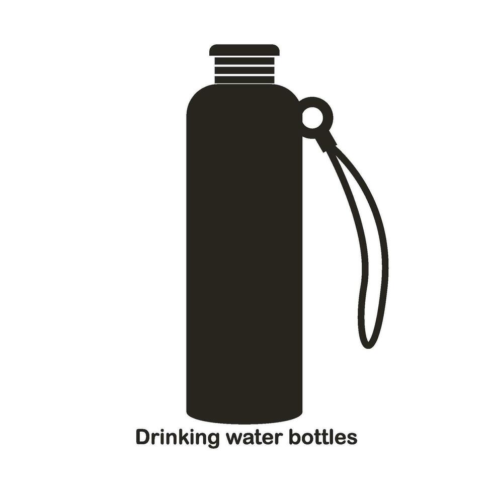 Trinken Wasser Flaschen Symbol vektor