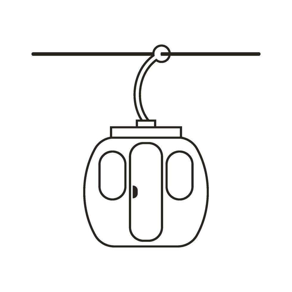 Seilbahn Symbol Vektor