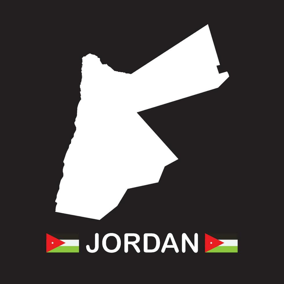 Jordan Karte Symbol vektor