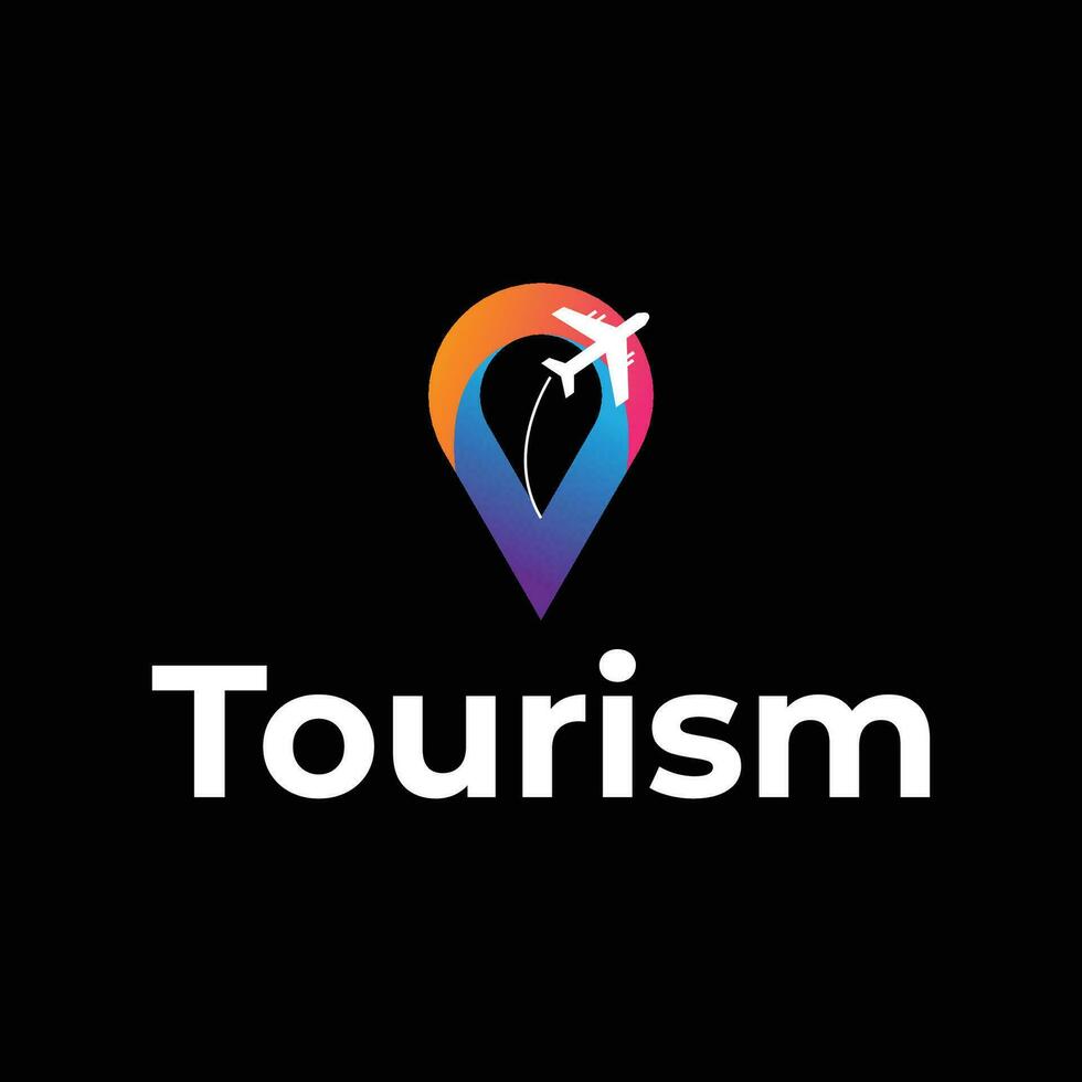 turism modern Turné logotyp design vektor