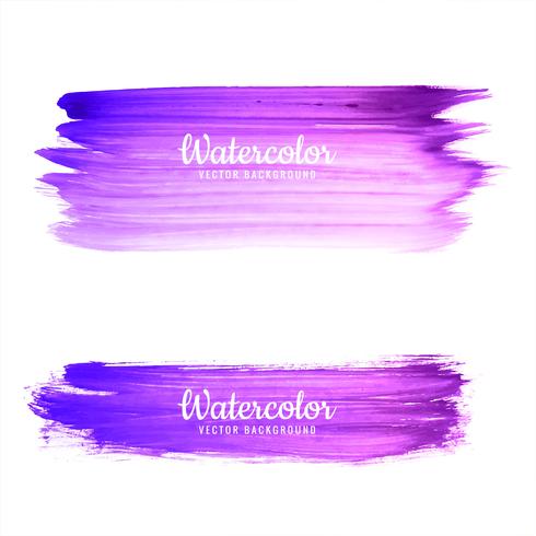 Abstrakt lila akvarell stroke bakgrund vektor