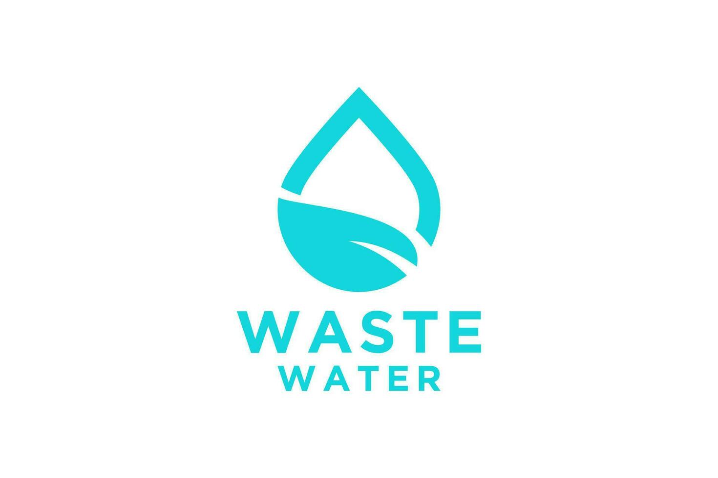 Wasser Logo. Blau Wasser fallen isoliert auf Weiß Hintergrund. verwendbar zum Geschäft, Wissenschaft, Gesundheitspflege, medizinisch und Natur Logos. eben Vektor Logo Design Vorlage Element.