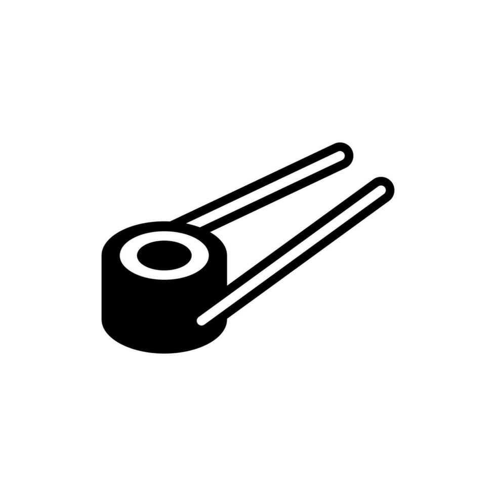 Sushi Symbol, Logo isoliert auf Weiß Hintergrund vektor