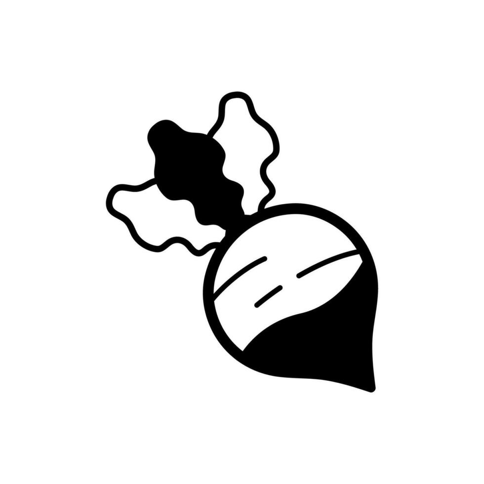 Steckrübe Symbol, Logo isoliert auf Weiß Hintergrund vektor