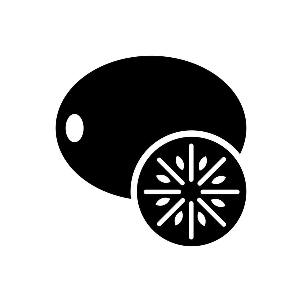 Kiwi Symbol, Logo isoliert auf Weiß Hintergrund vektor