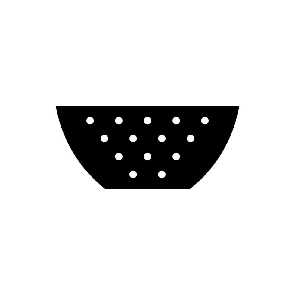 Küche Sieb Symbol, Logo isoliert auf Weiß Hintergrund vektor