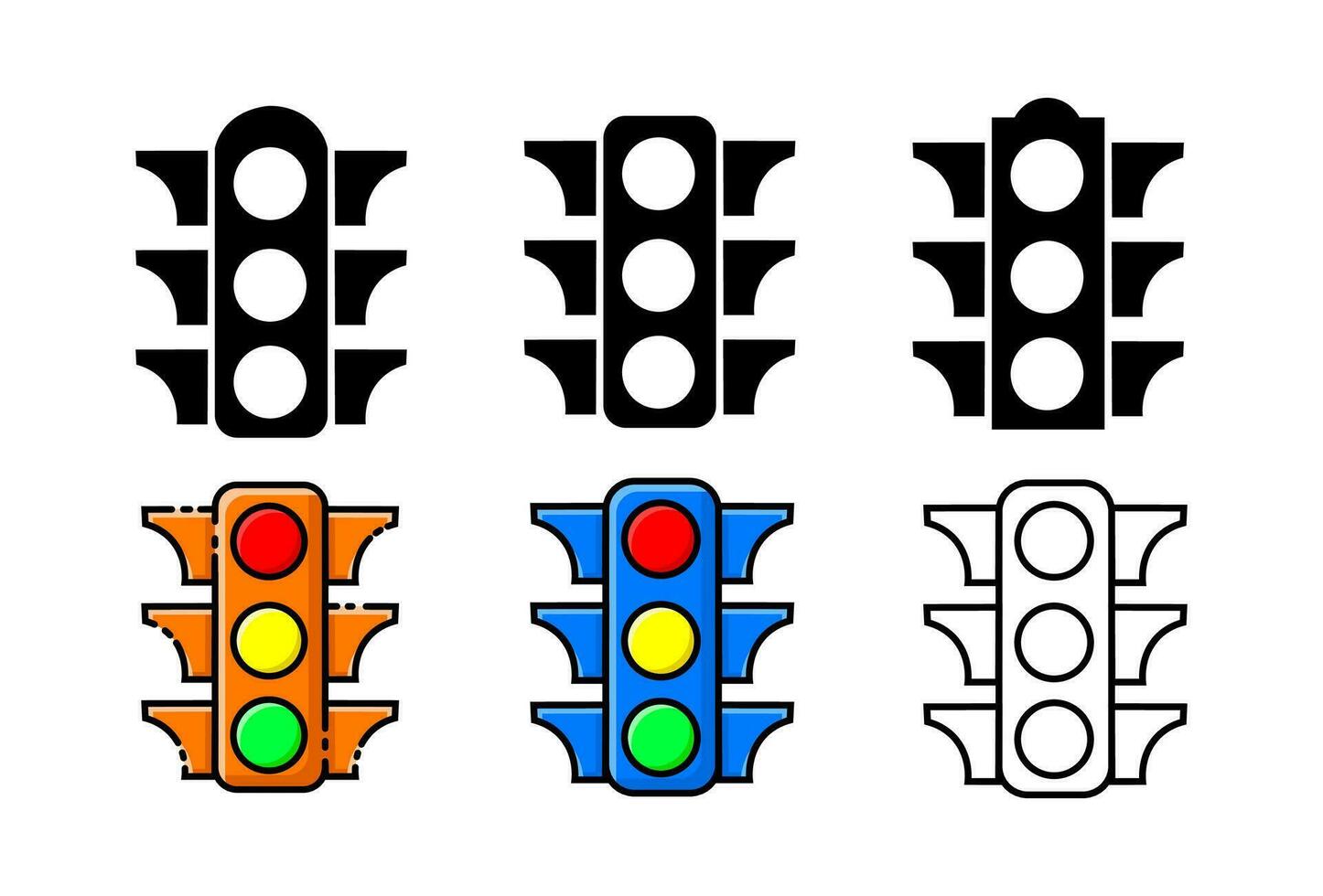 trafik ljus ikon. trafik ljus transport symbol icon.vector vektor