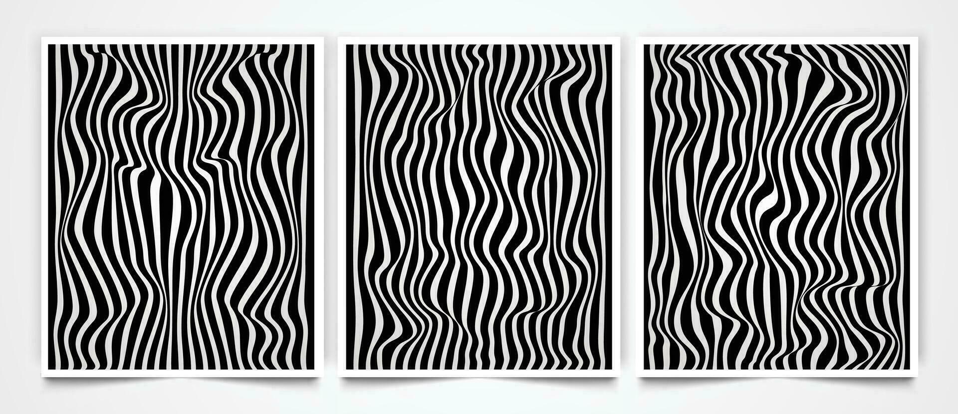 vektor illustration av modern vågig smälta sömlös mönster av abstrakt vätska rader i de stil av tapet omslag mall.
