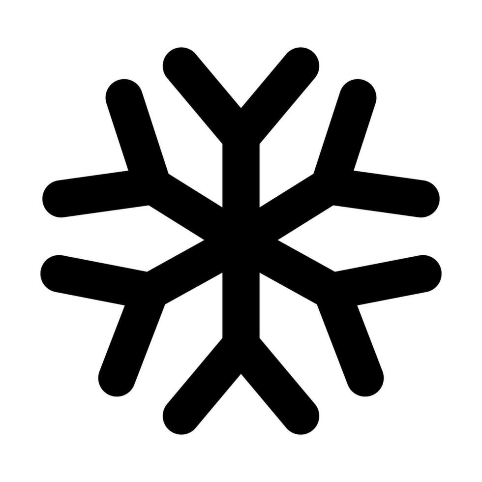 Schnee Flocke Vektor Glyphe Symbol zum persönlich und kommerziell verwenden.