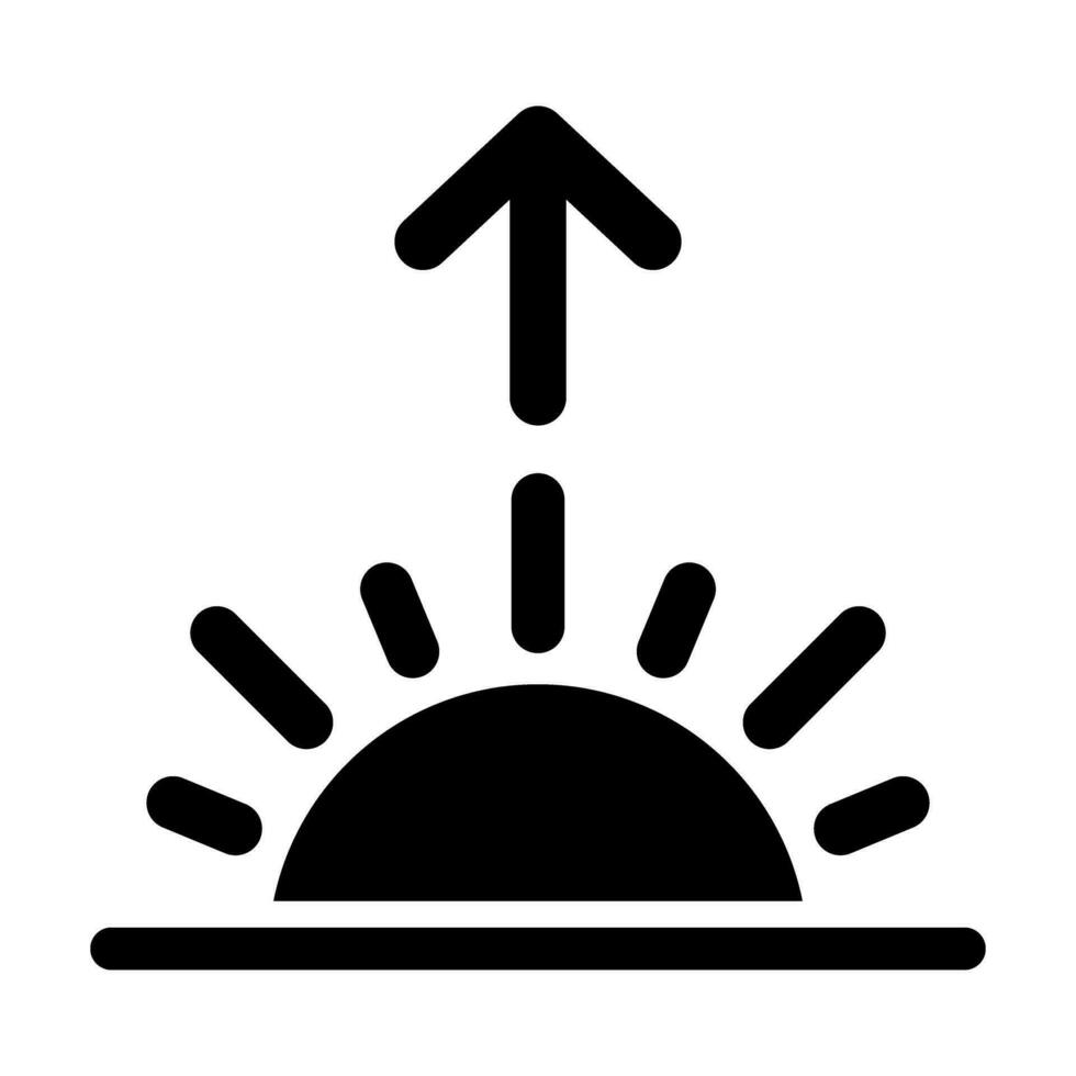 Sol uppsättning vektor glyf ikon för personlig och kommersiell använda sig av.