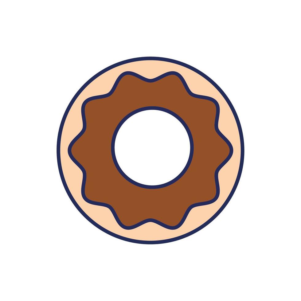 süßes Donut-Gebäck isolierte Symbol vektor