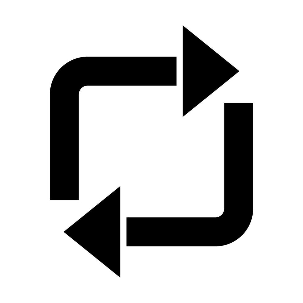 wiederholen Vektor Glyphe Symbol Design