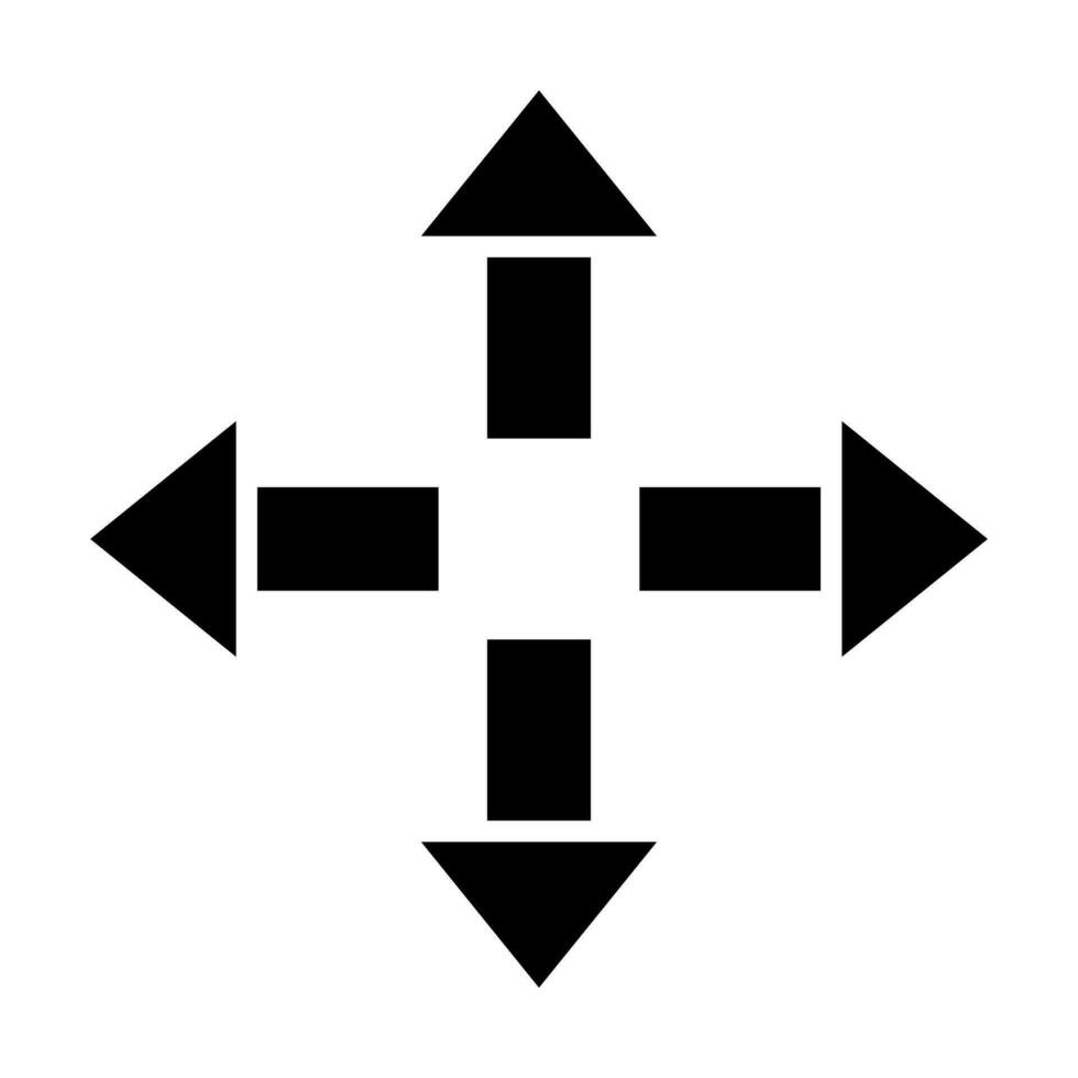 erweitern Vektor Glyphe Symbol Design