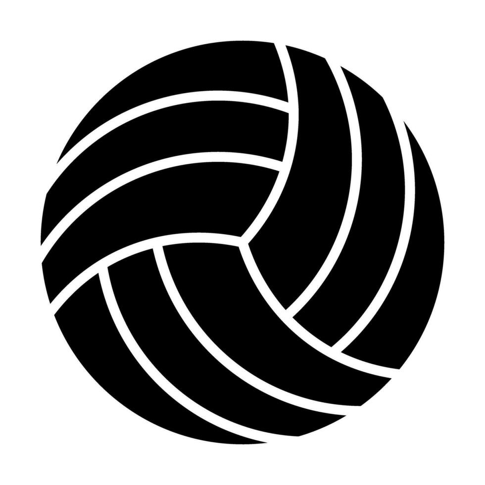 volleyboll vektor glyf ikon design