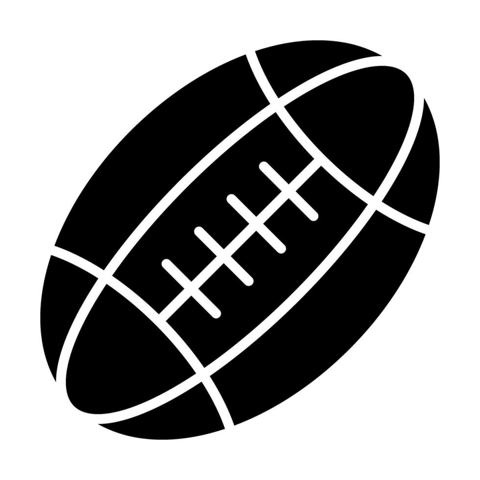 Rugby Vektor Glyphe Symbol Design