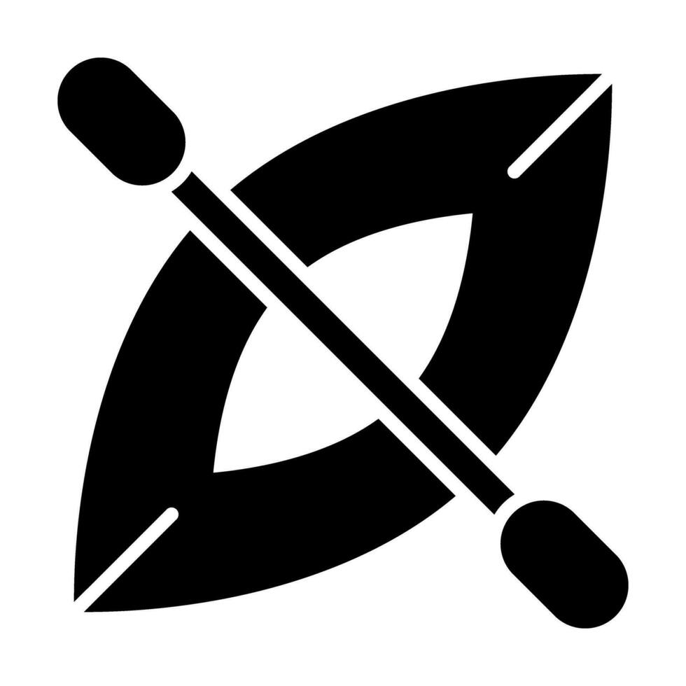 Kajak Vektor Glyphe Symbol Design