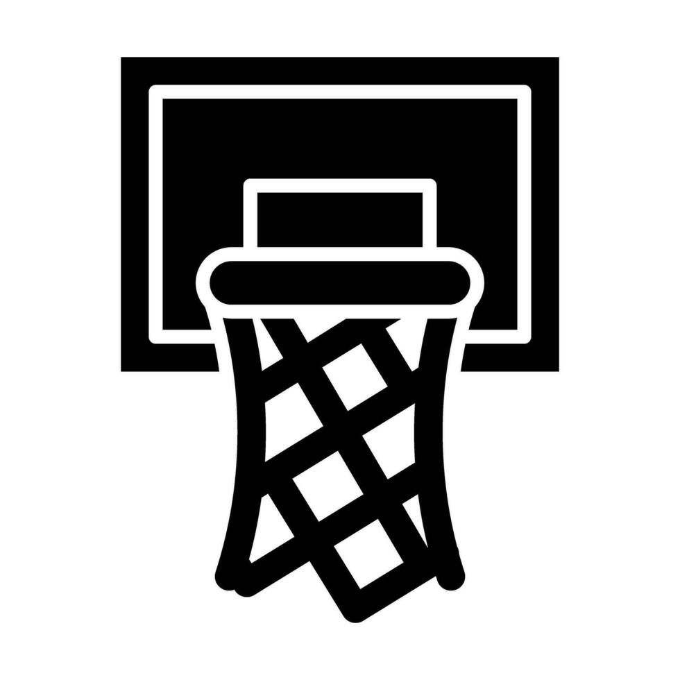 Basketball Band Vektor Glyphe Symbol Design