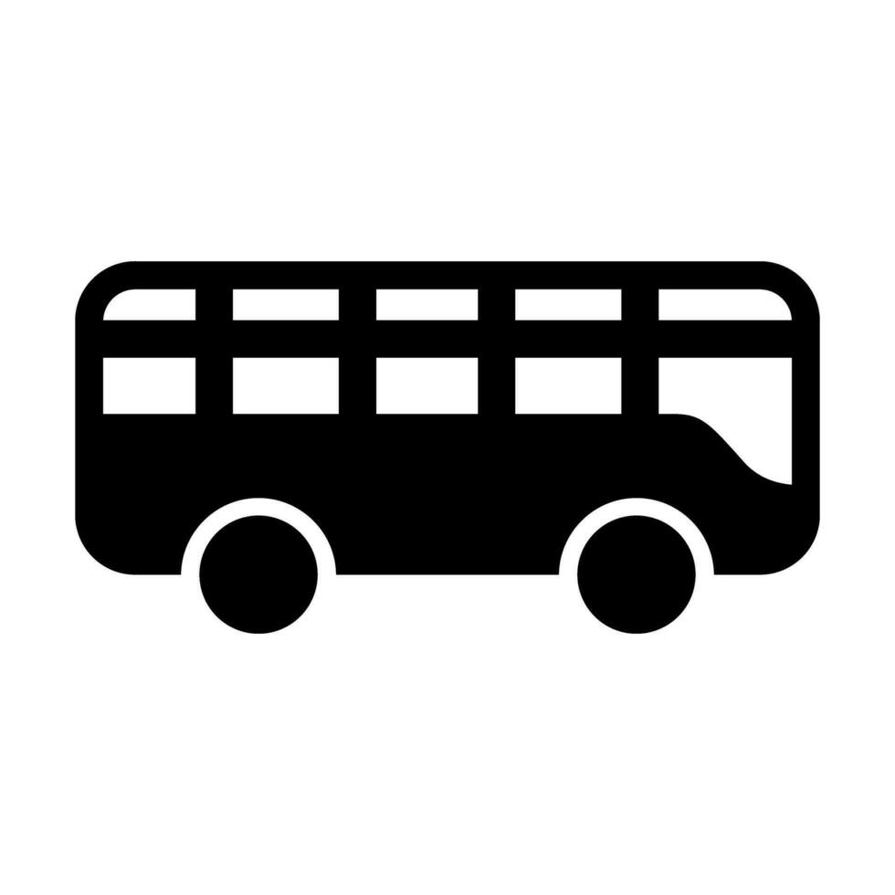 Spielzeug Bus Vektor Glyphe Symbol Design