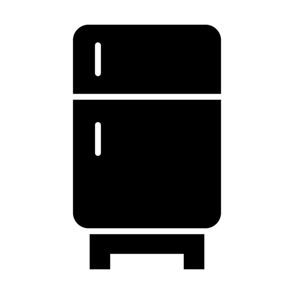 kylskåp vektor glyf ikon design
