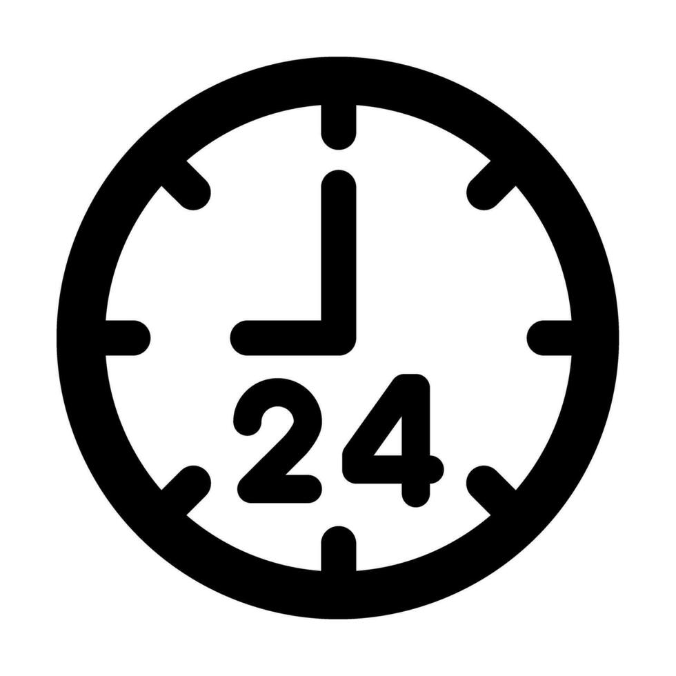 24 timmar vektor glyf ikon för personlig och kommersiell använda sig av.