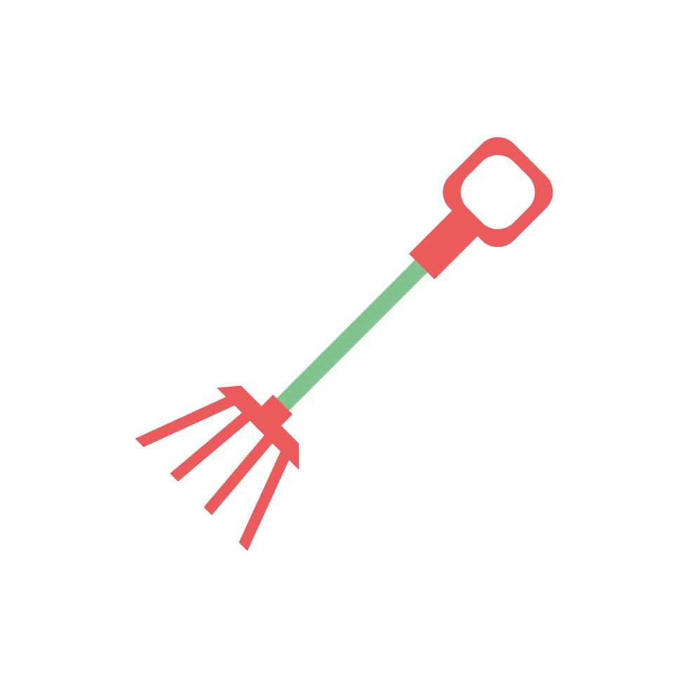 Rake Farm Tool isolierte Symbol vektor