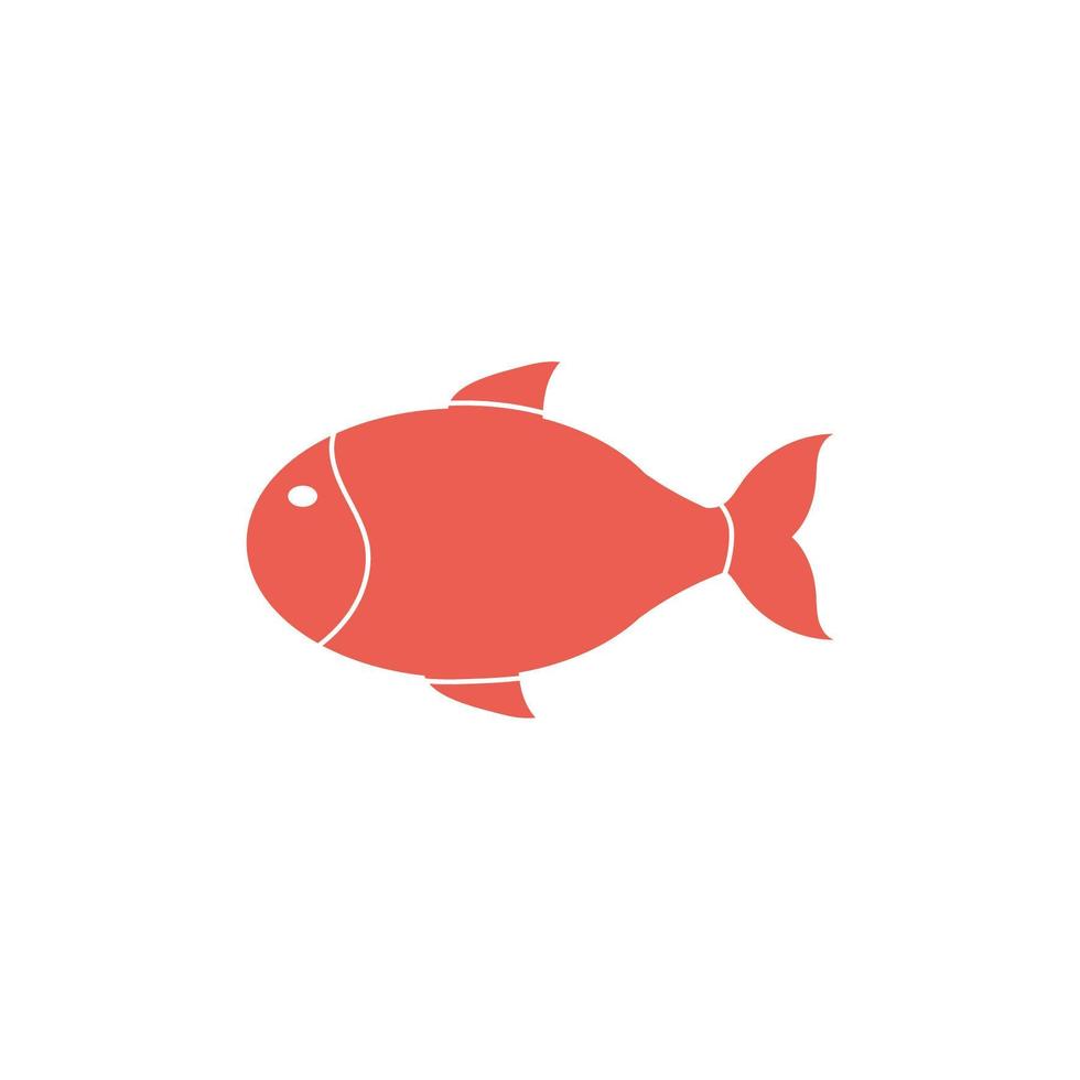 söt fisk havet livet djur isolerade ikon vektor