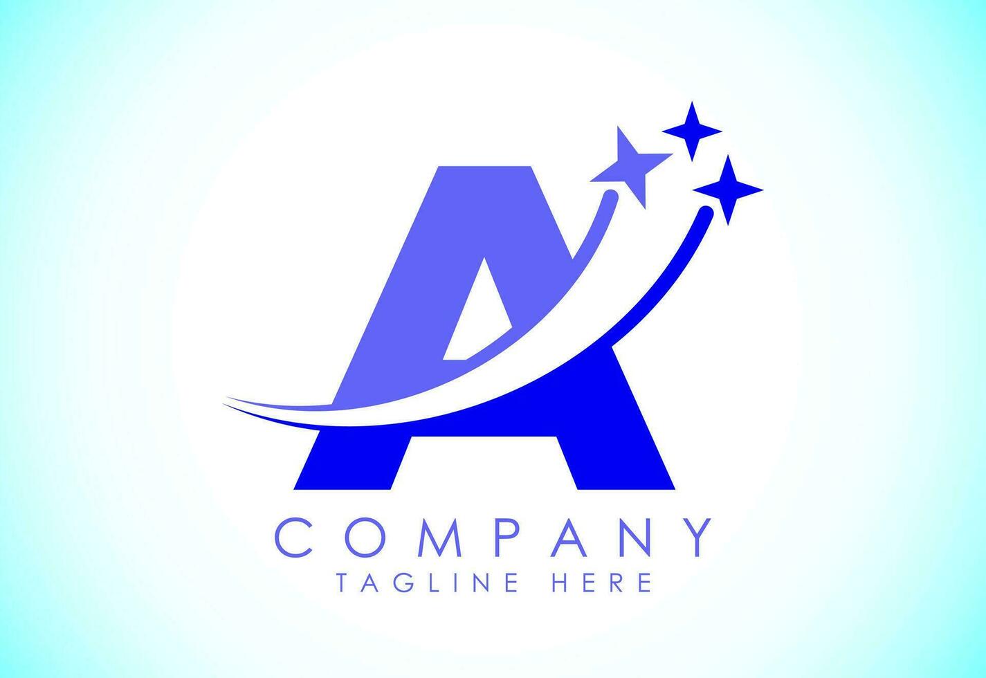 Initiale Alphabet ein mit rauschen und Star unterzeichnen. Schießen Star Logo Design Vektor Vorlage zum Geschäft und Unternehmen Identität
