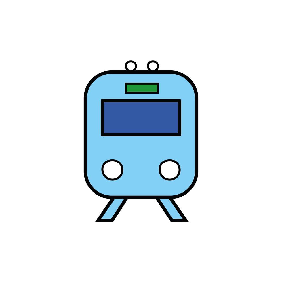 Symbol für das Füllen von U-Bahn-Transporten vektor