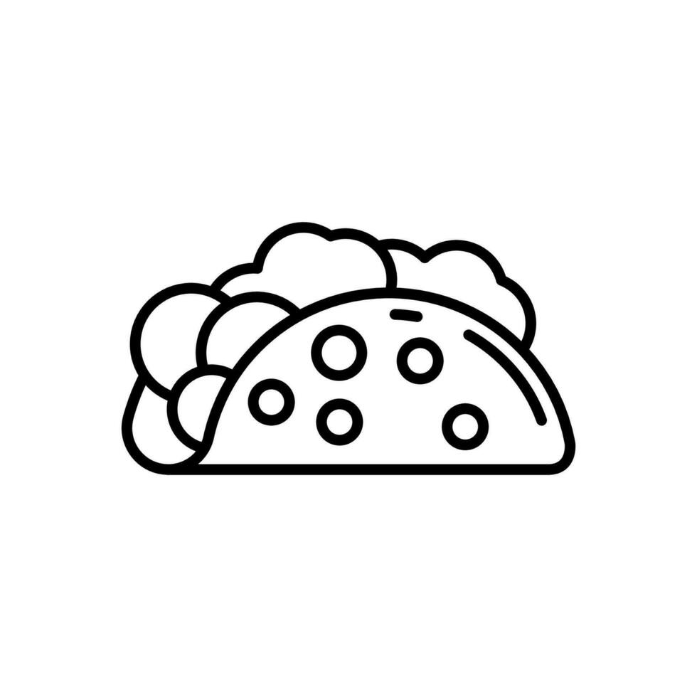 Mexikaner Essen Symbol im Vektor. Illustration vektor