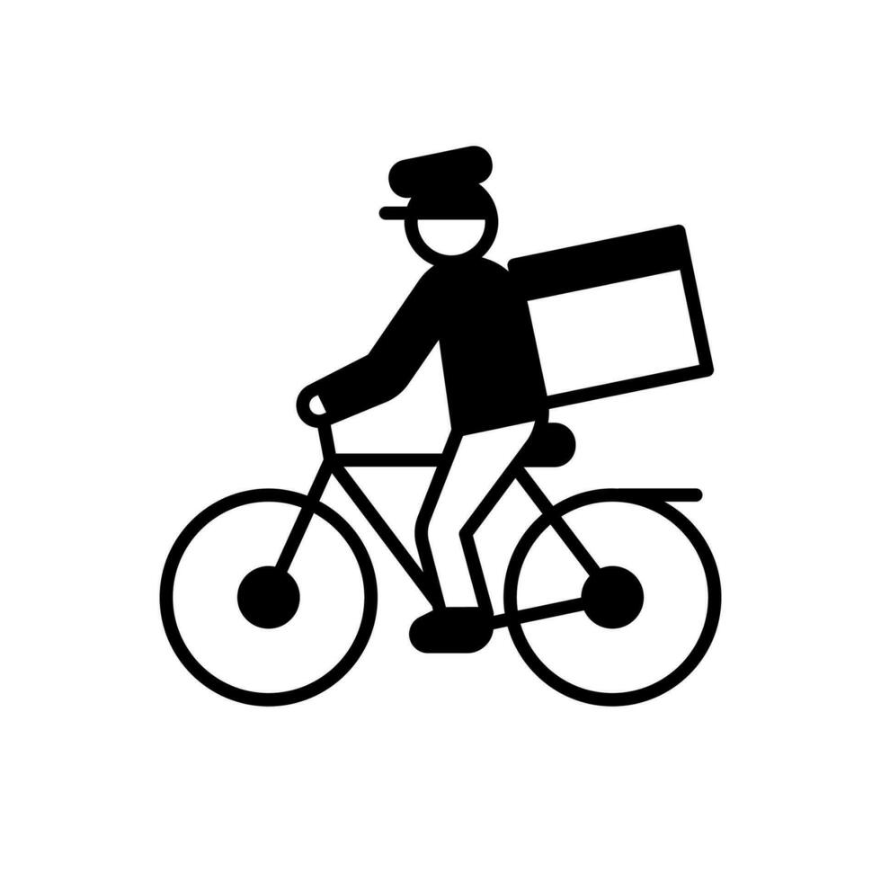 Fahrrad Lieferung Symbol im Vektor. Illustration vektor