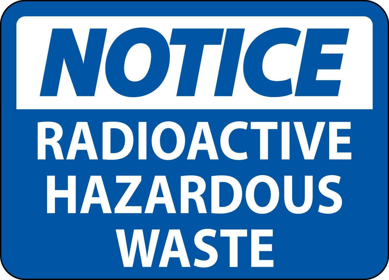 beachten Zeichen radioaktiv gefährlich Abfall vektor